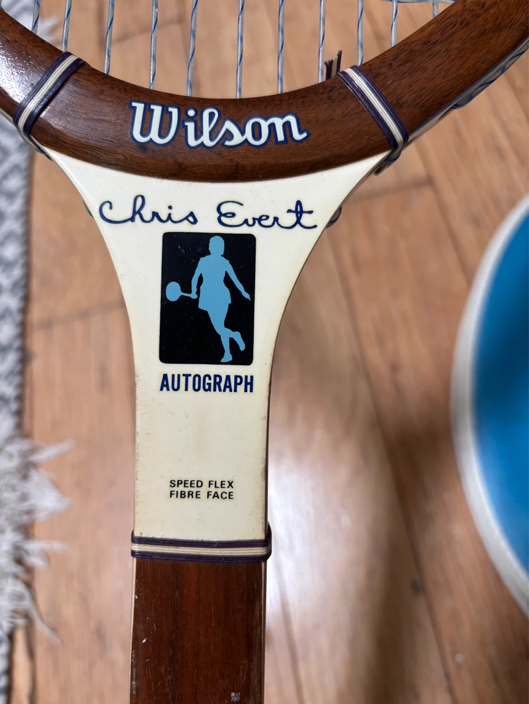 Wilson Chris Evert Autograph Tennis Racquet with Cover - photo 2