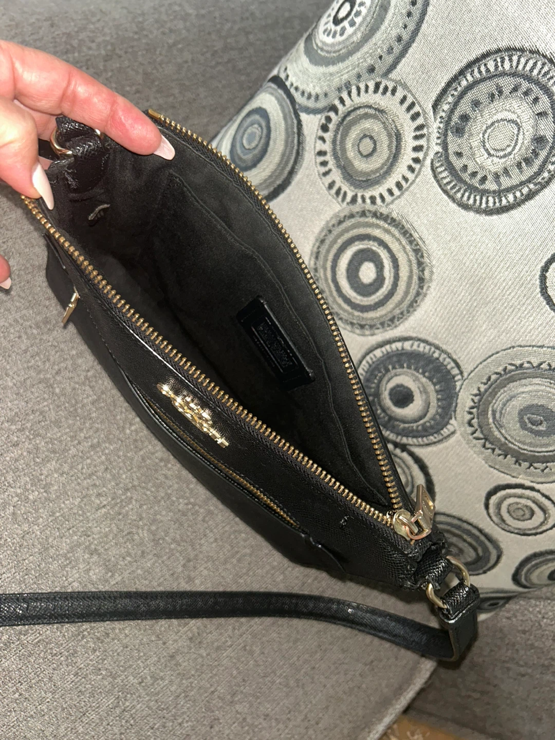 Coach Black Pebble Leather Crossbody Bag - photo 4