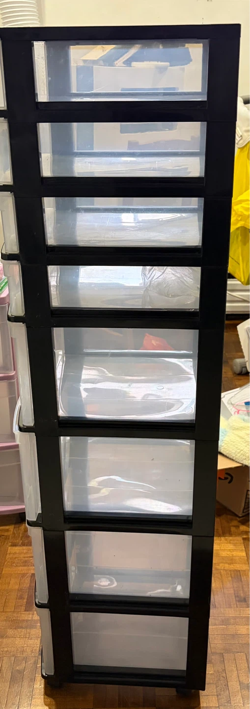 Black 8-Drawer Storage Unit - photo 2