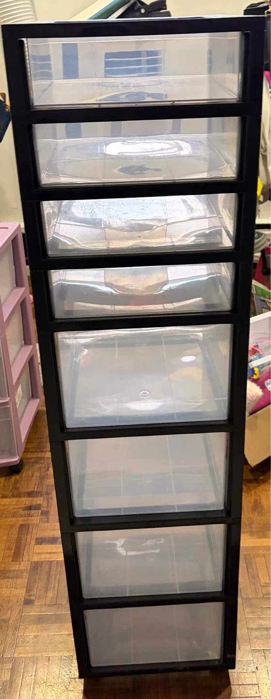 Black 8-Drawer Storage Unit - photo 3