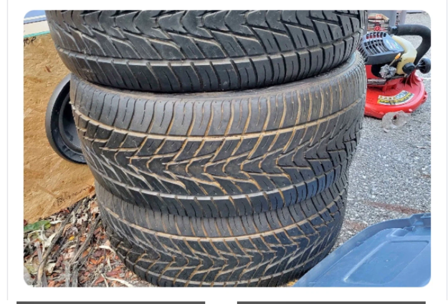 4 16” tires with rims for CA$180