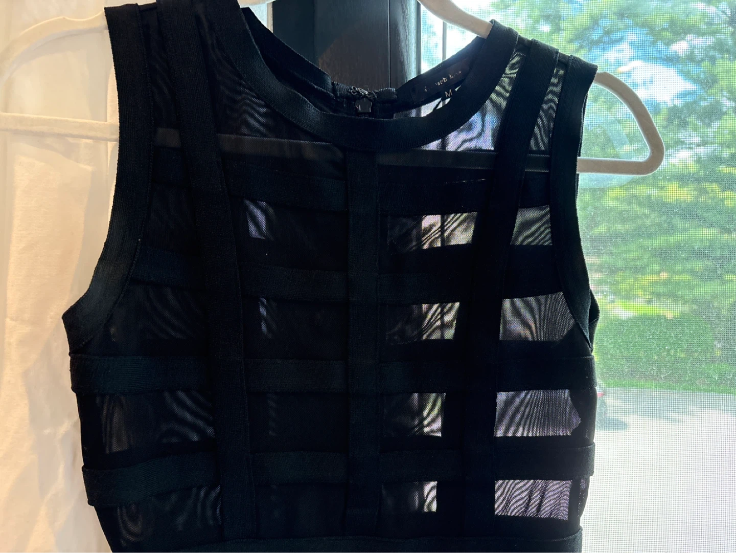Black Mesh Bandage Dress, size M - photo 2