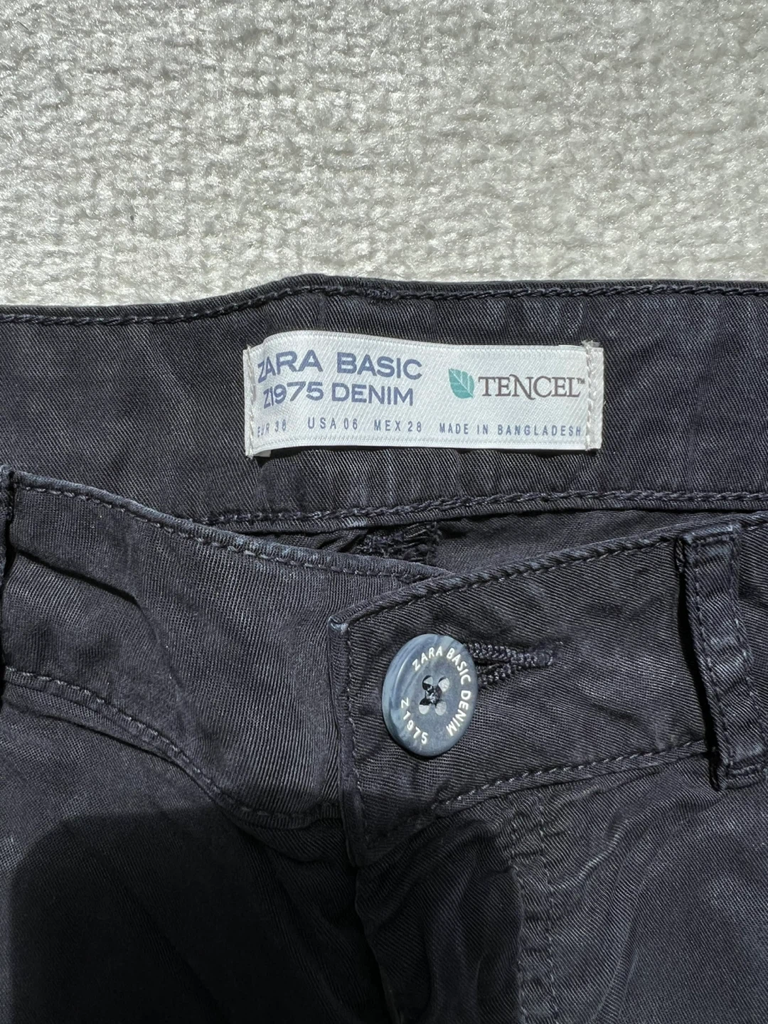 ZARA BASIC 1975 Denim Pants - Size USA 06 - photo 2
