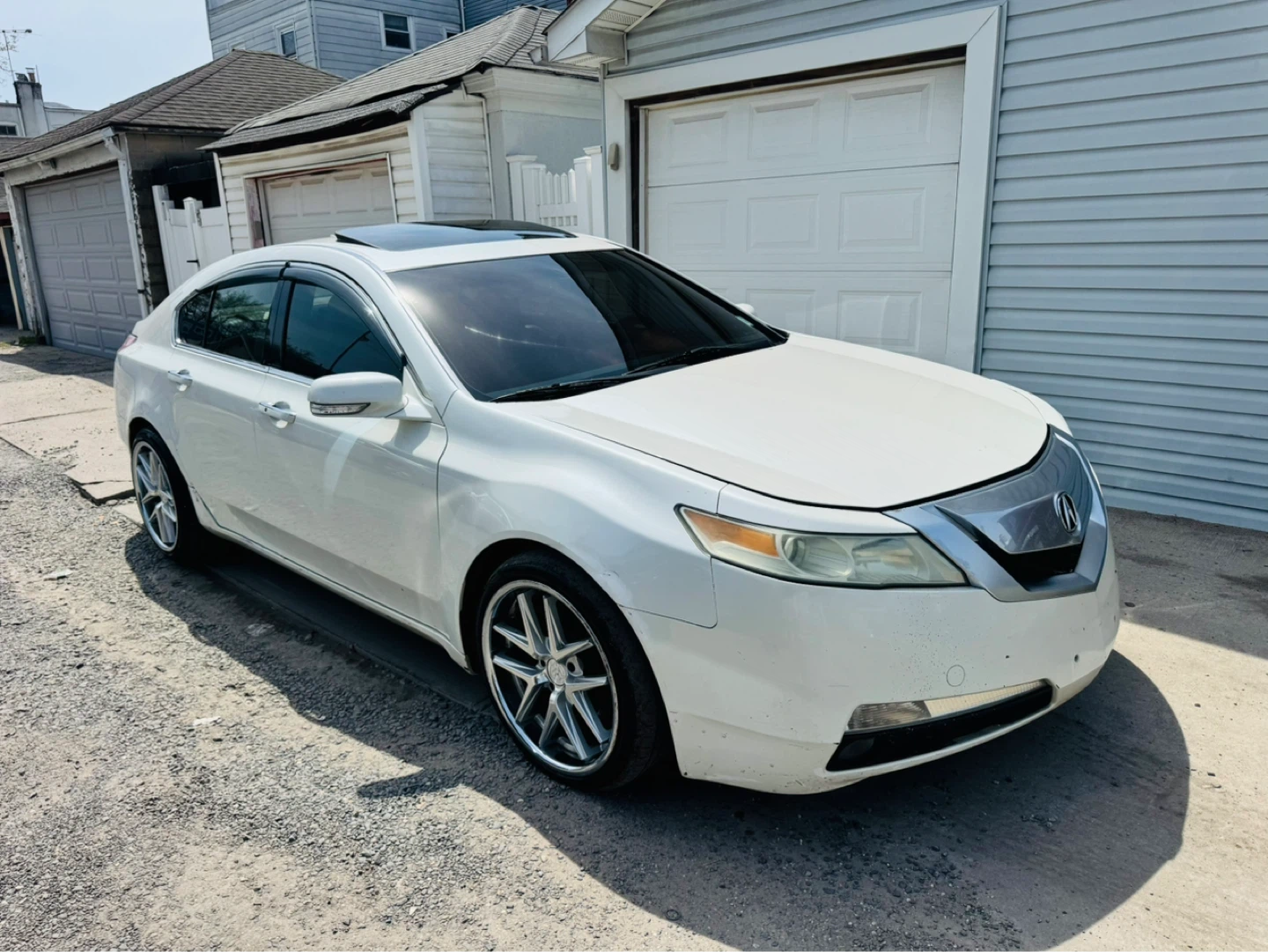 White Acura TL Sedan