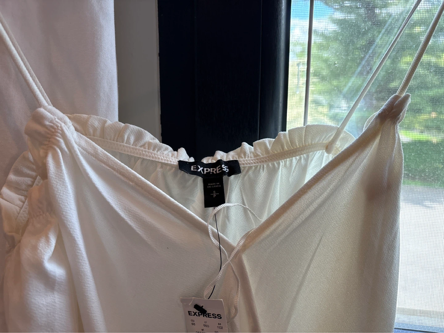 Express White Spaghetti Strap Bodysuit - Size S - photo 2