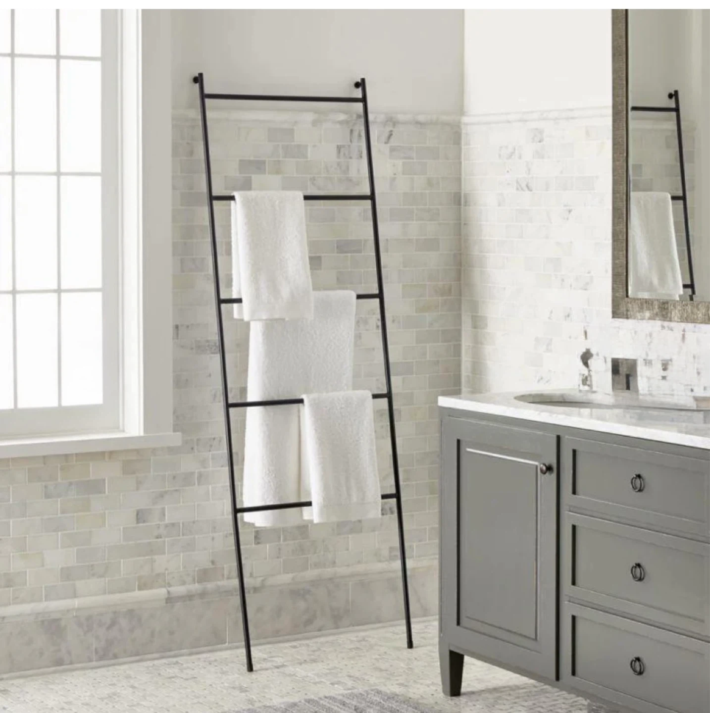 Crate & Barrel Jackson Towel Ladder - photo 4
