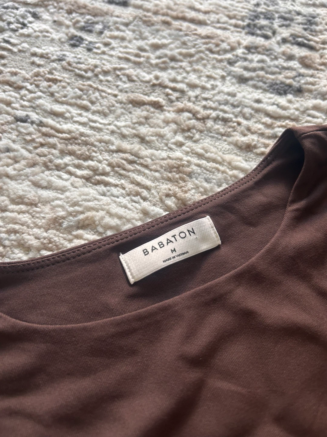 BABATON brown contour bodysuit long sleeve size medium - photo 5