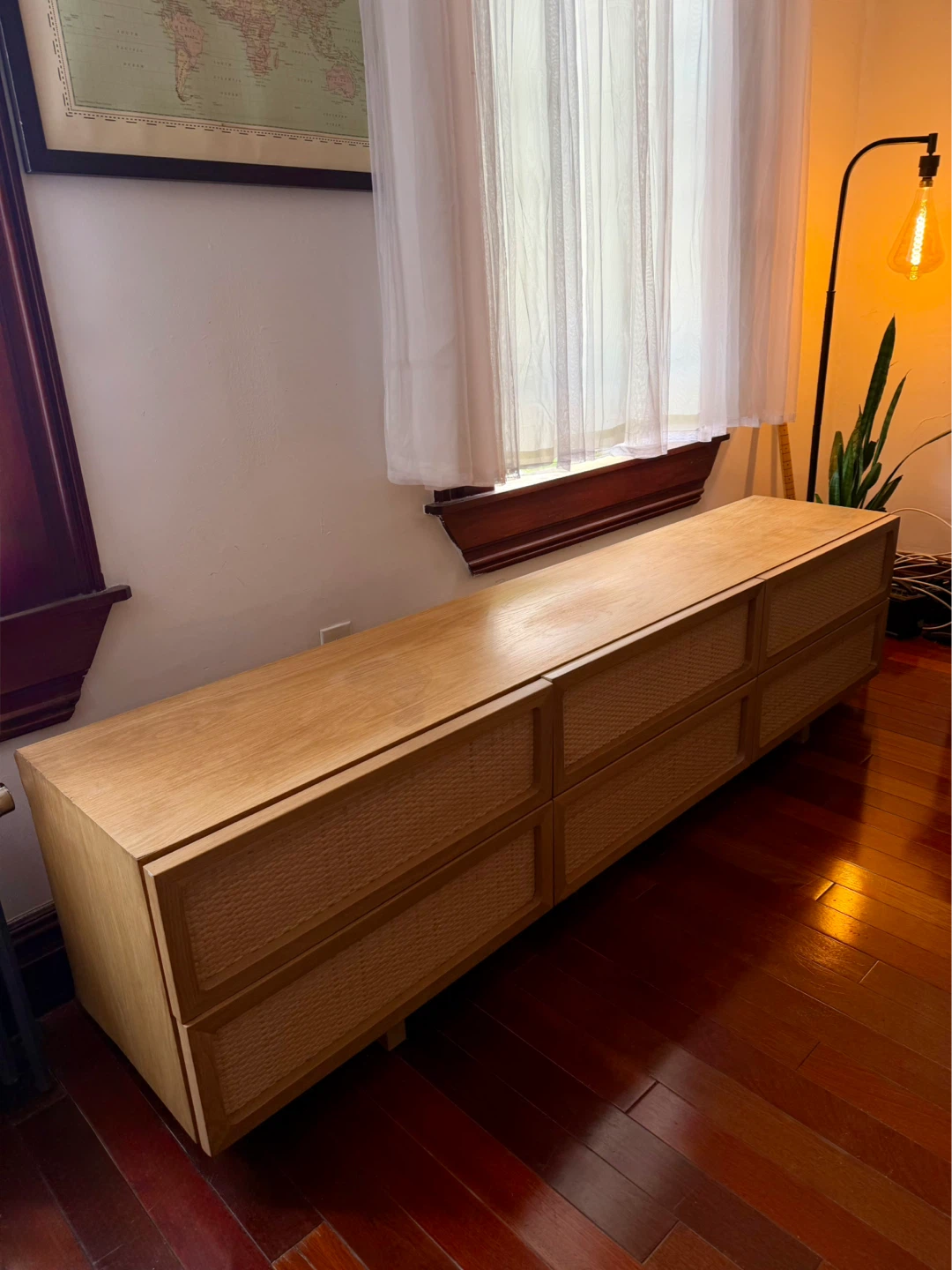 Mid-Century Modern Oak Media Console - MUST GO BY MONDAY! - photo 2