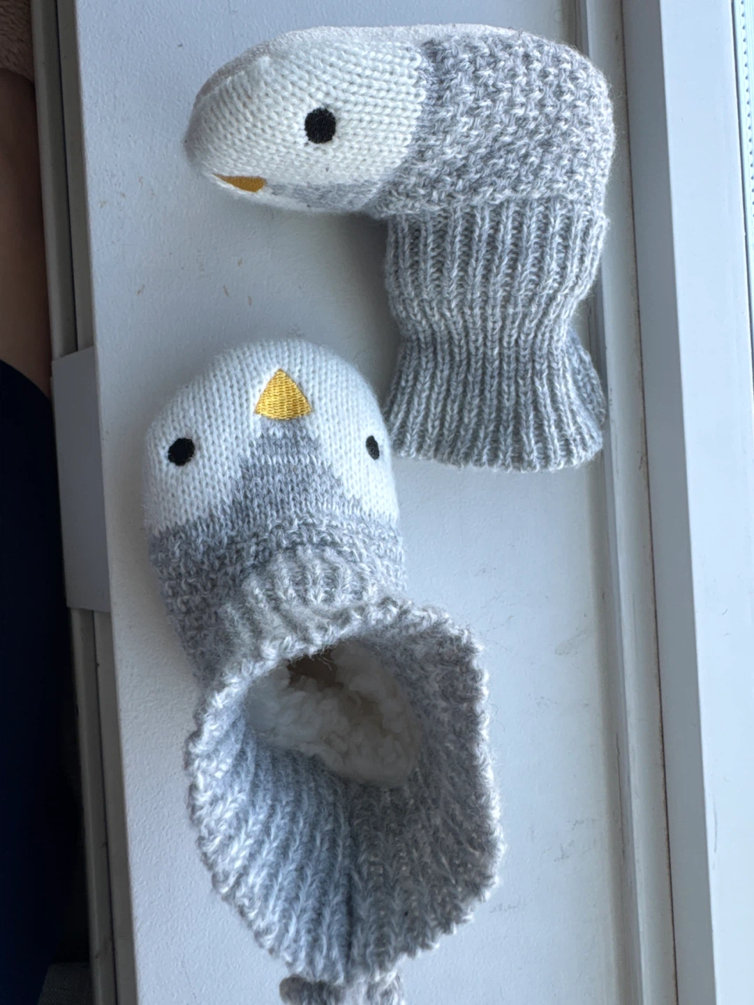 Knitted Penguin Baby Booties - photo 3