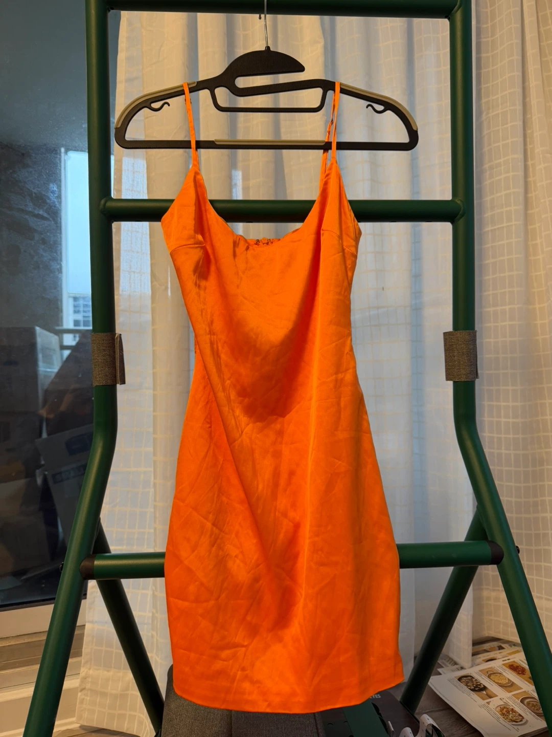 Oh Polly Orange Slip Dress UK 8 / US 4
