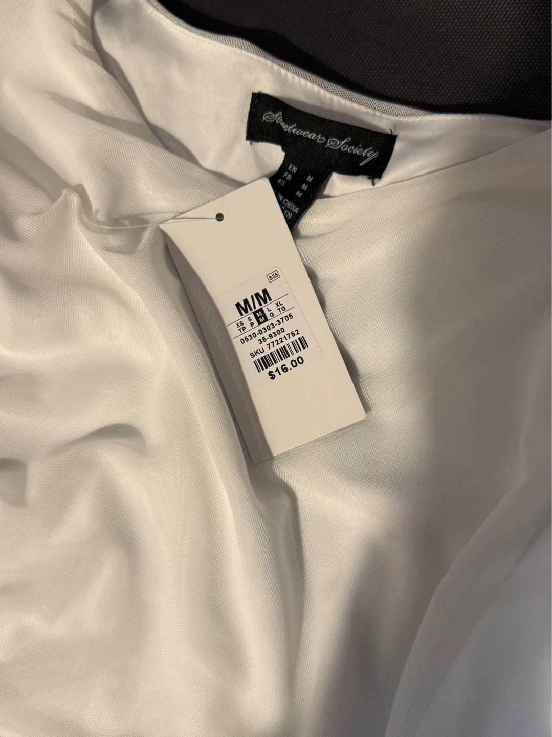 “White Ruched Mesh Dress talla M – Like new” - photo 3