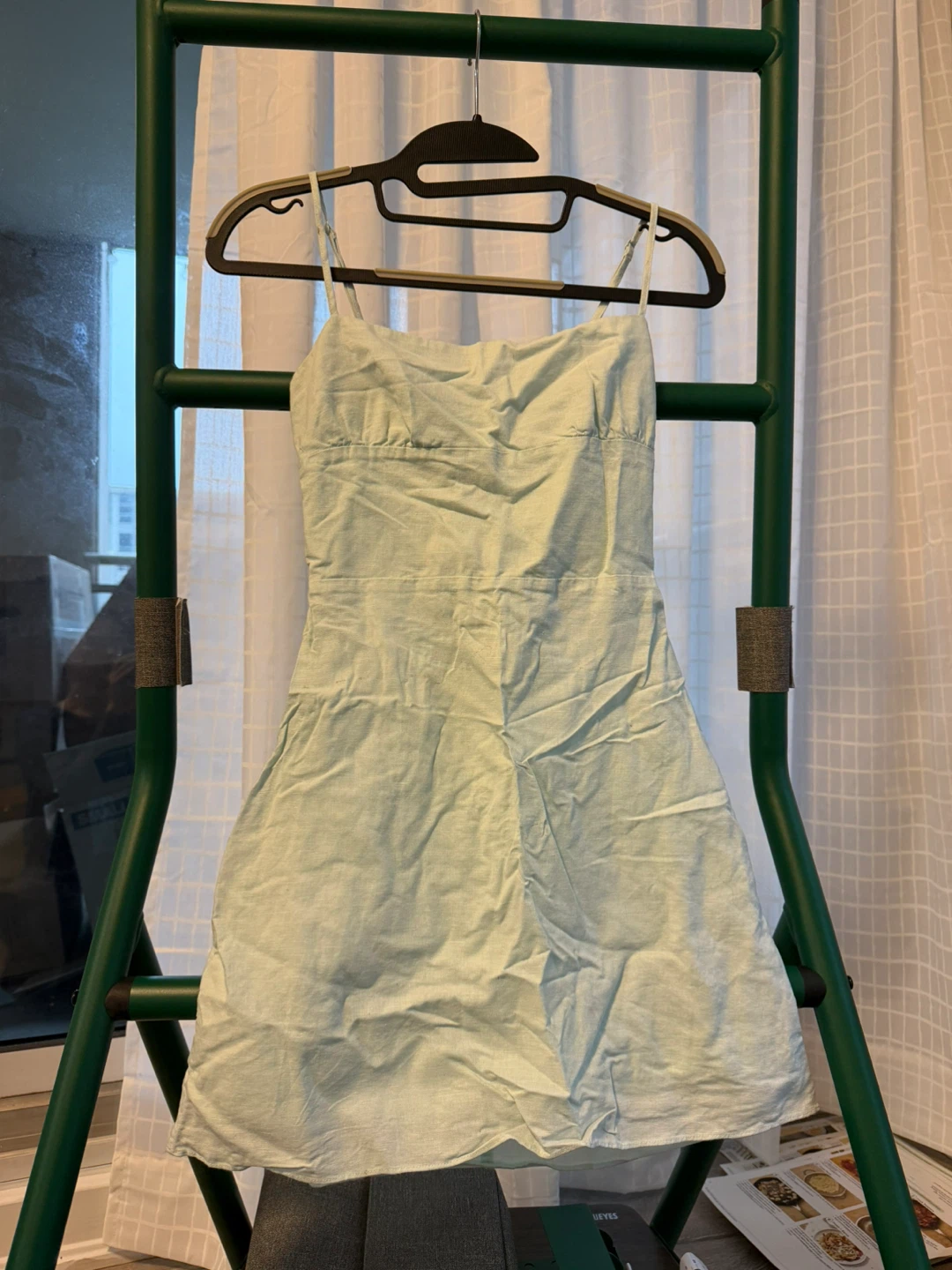 Sunday Best Light Blue Smocked Camisole Dress