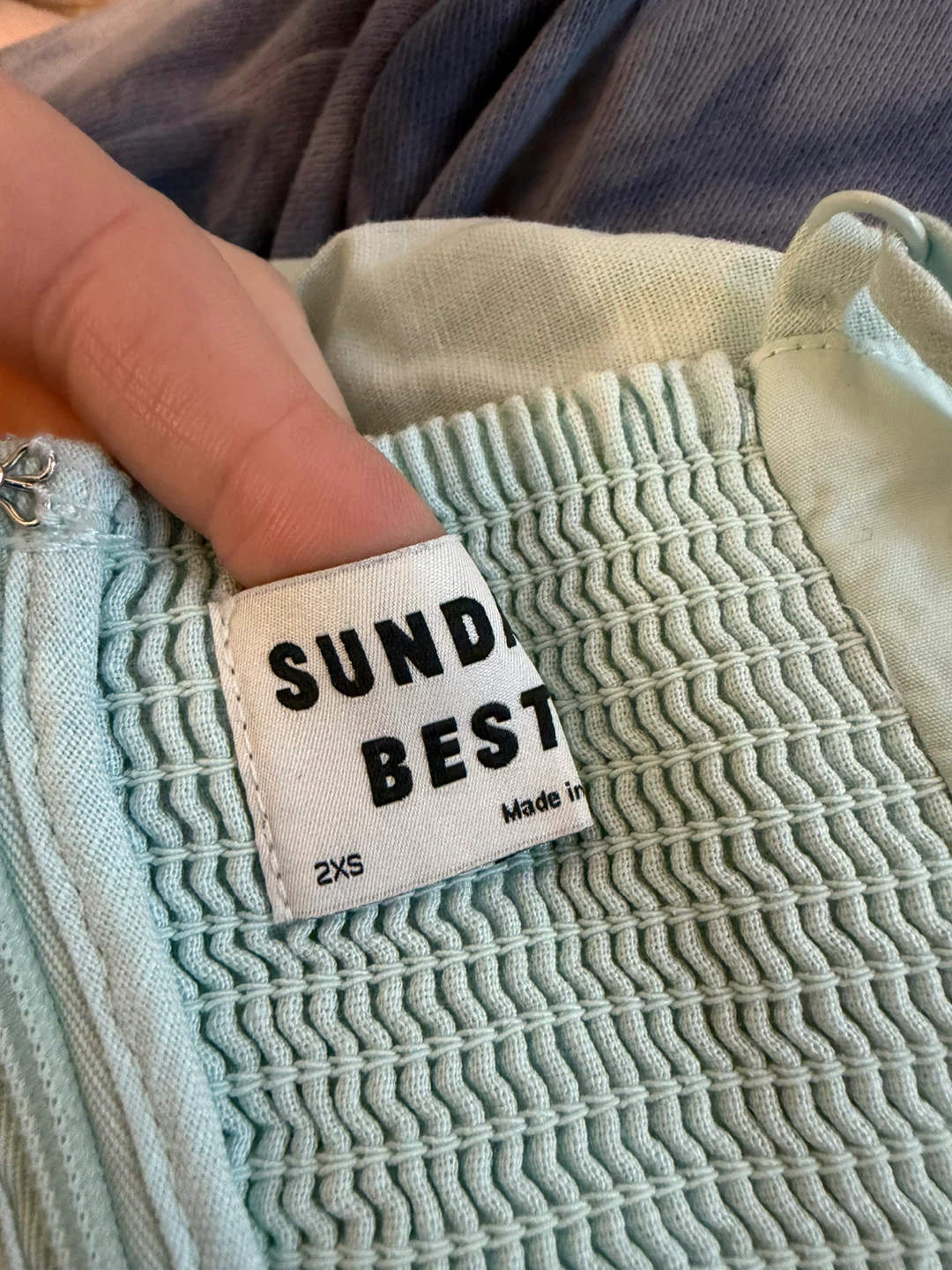 Sunday Best Light Blue Smocked Camisole Dress - photo 2