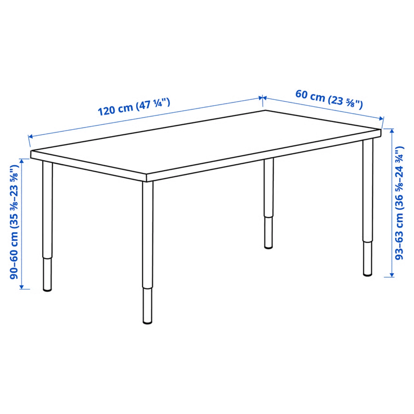 IKEA White Table Style Desk - photo 4