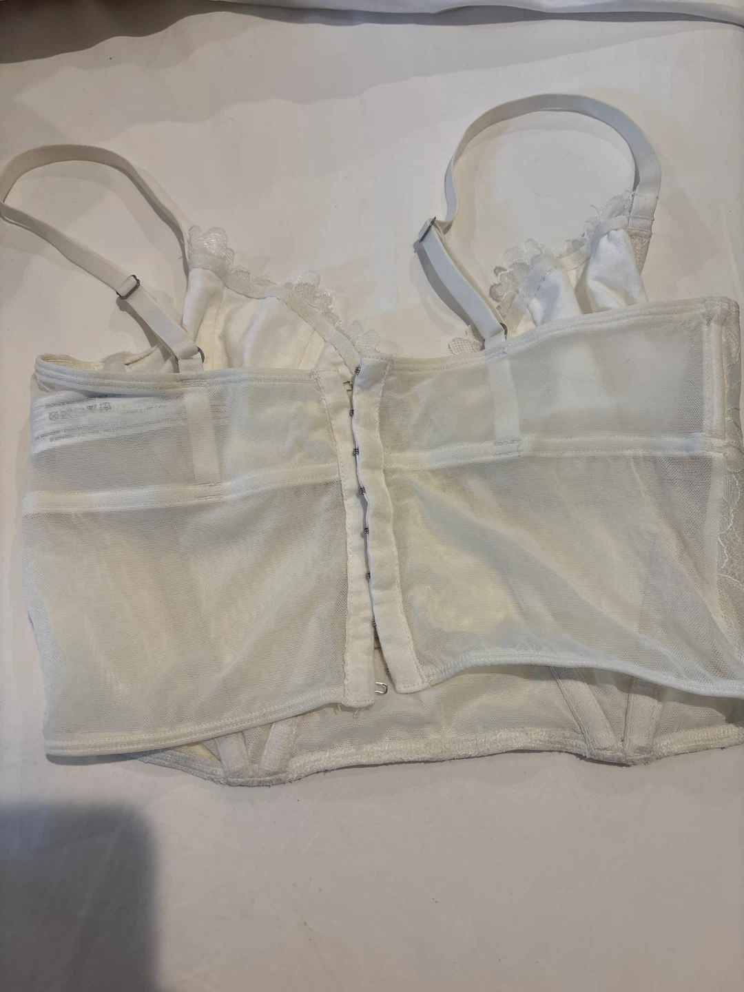 Gilly Hicks White Lace Corset Bra Top Size S - photo 2