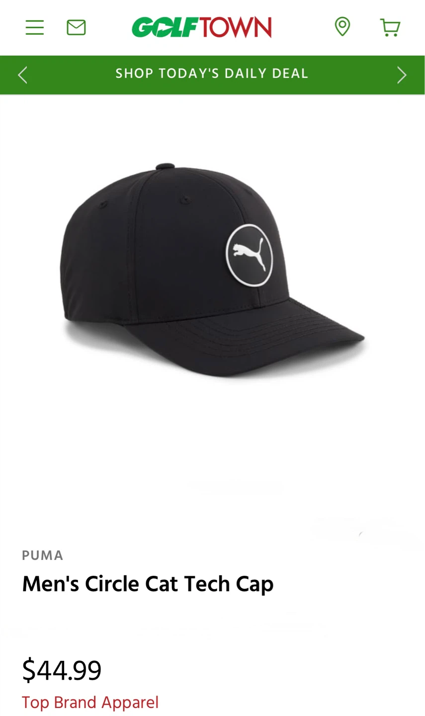 Puma Men's Circle Cat Tech Cap - Black - photo 4