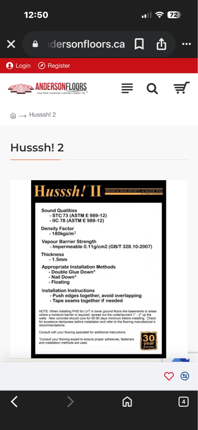 Husssh!! II Premium High Density Underlay - photo 2