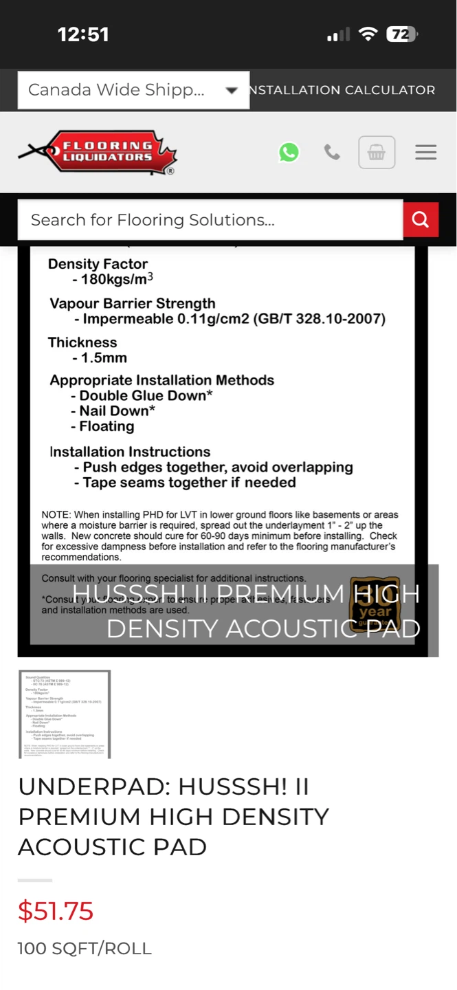Husssh!! II Premium High Density Underlay - photo 3