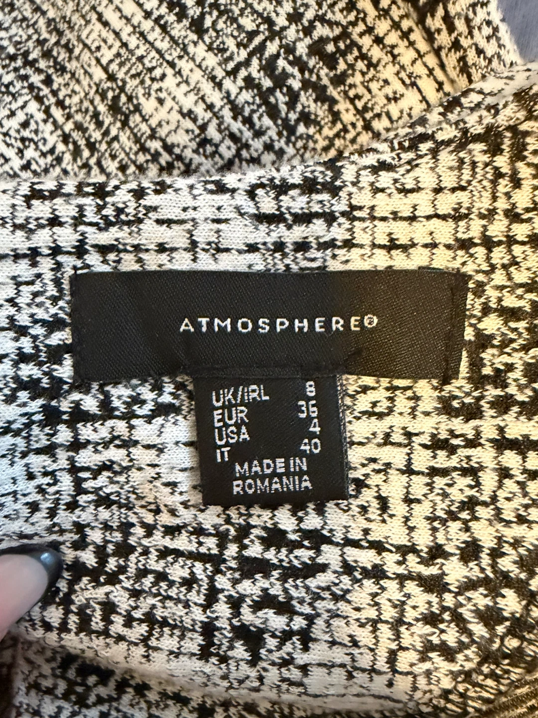 Atmosphere Black & White Plaid Dress - photo 2