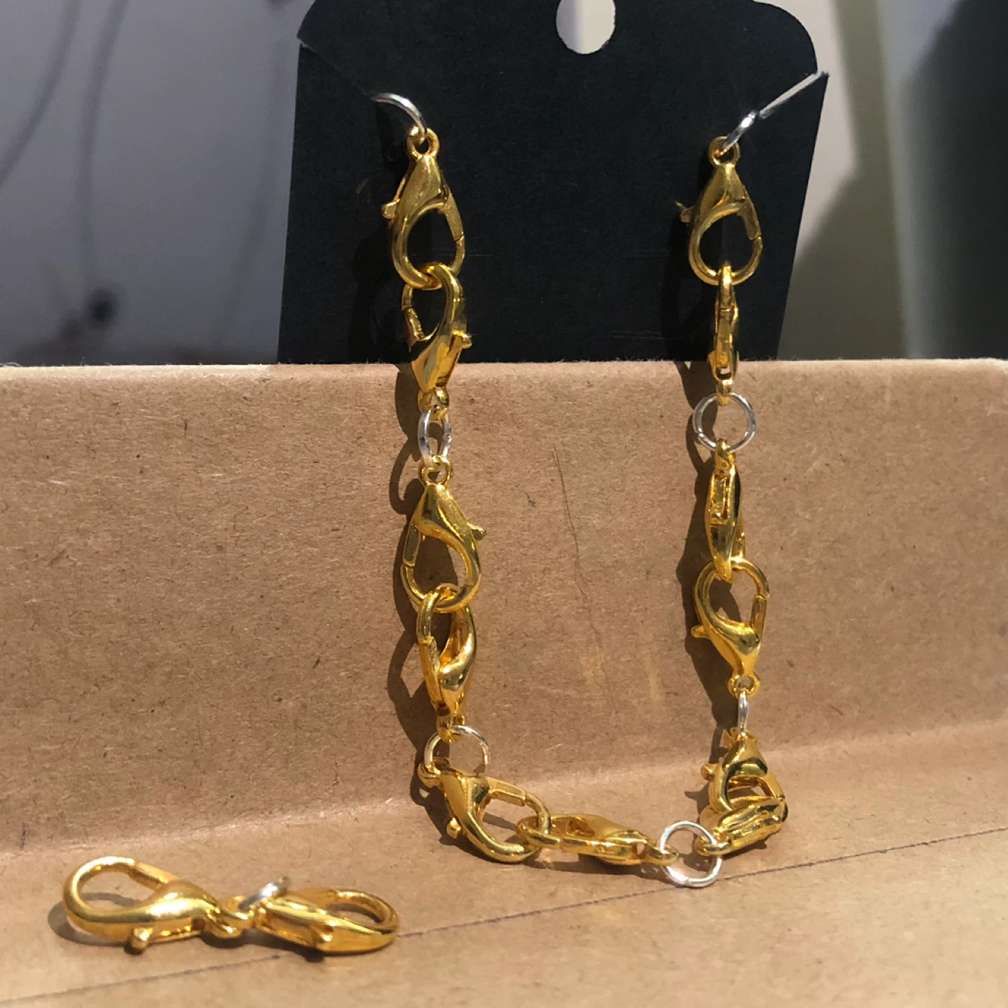 18k Gold Plated Bracelet with Extra Clasp - photo 2