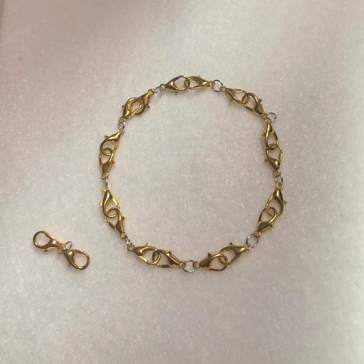 18k Gold Plated Bracelet with Extra Clasp