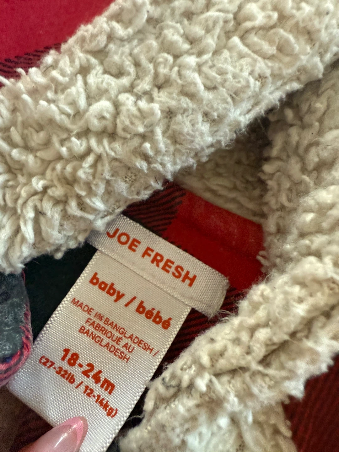 Joe Fresh Baby Girls Plaid Overalls 18-24M - photo 3