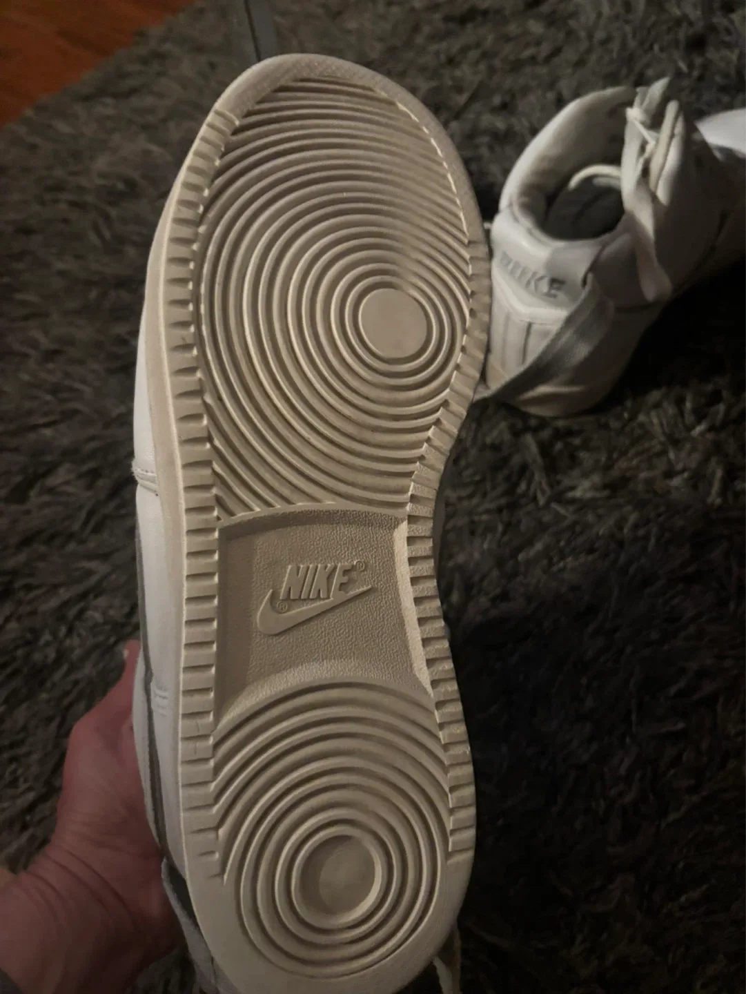 Nike White High-Top Sneakers, size 13 - photo 5