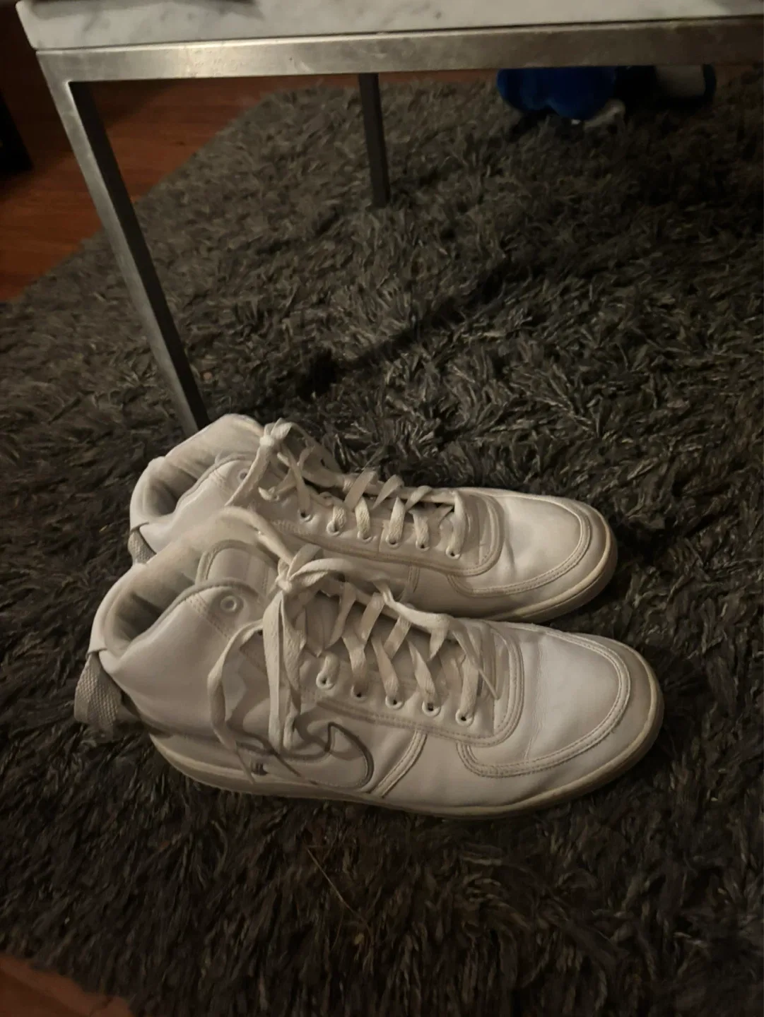 Nike White High-Top Sneakers, size 13