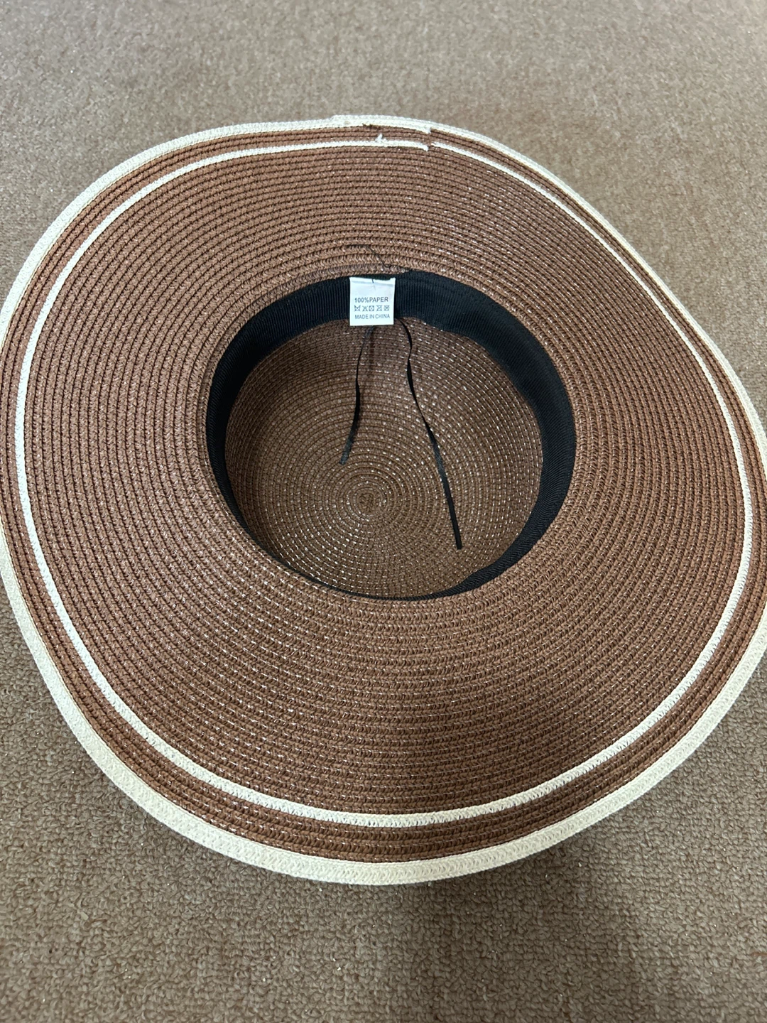 Straw Sun Hat with Ribbon Accent - photo 3