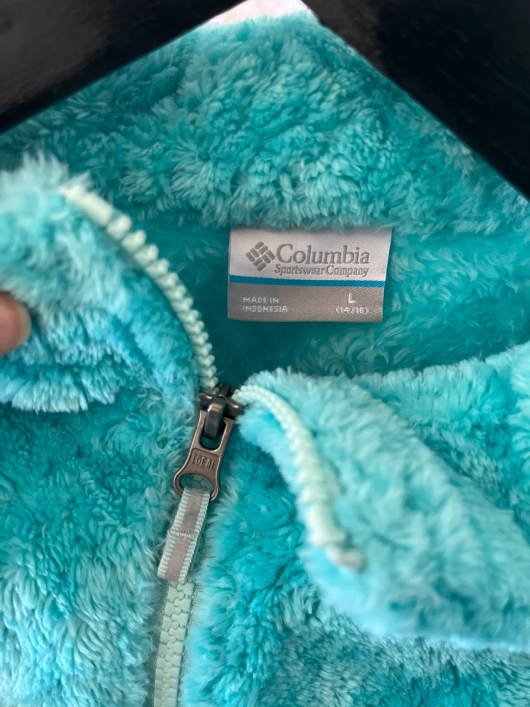Columbia Fleece Jacket Kids Size L (14/16) Teal - photo 2