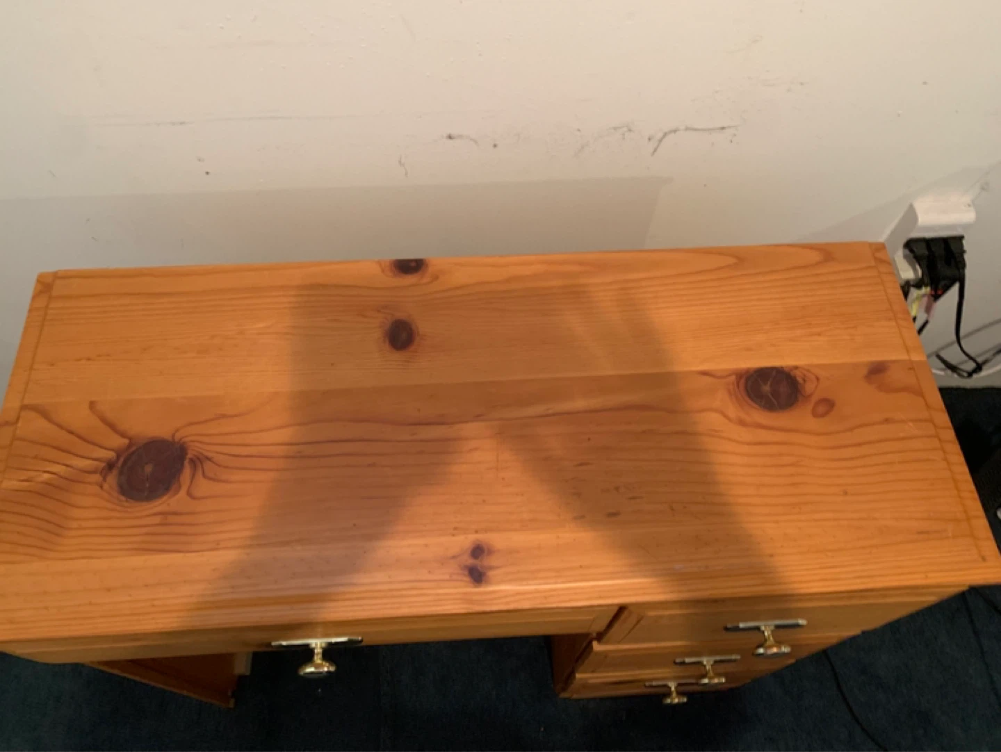 Wooden Desk with Drawers - photo 2
