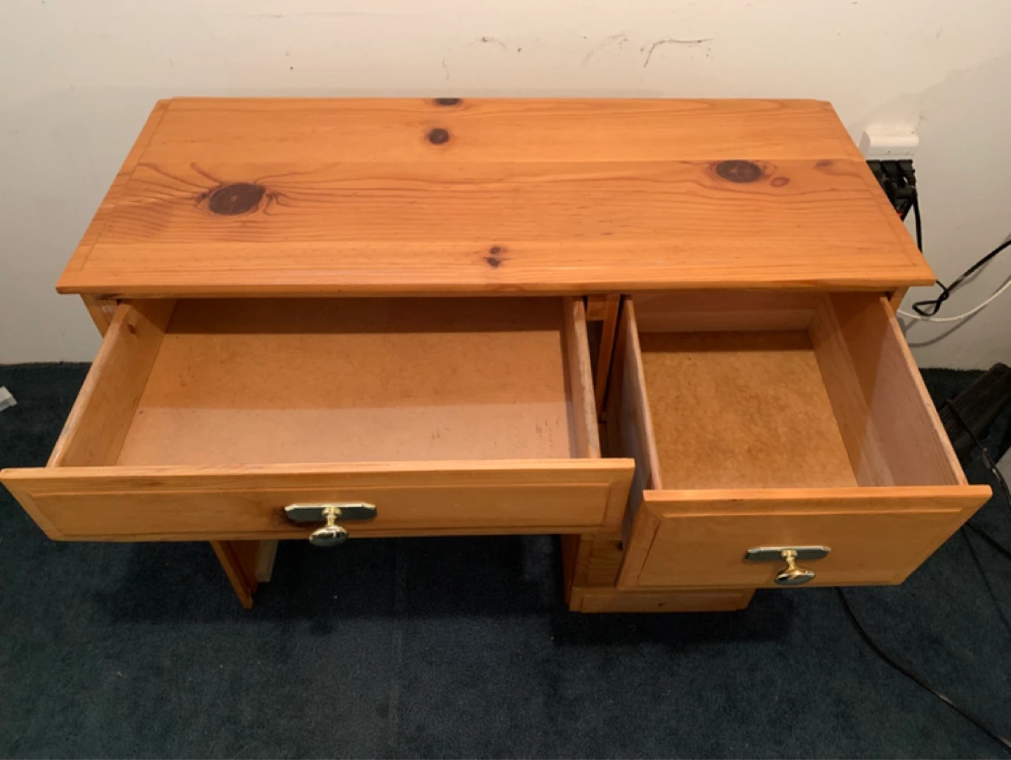 Wooden Desk with Drawers - photo 5