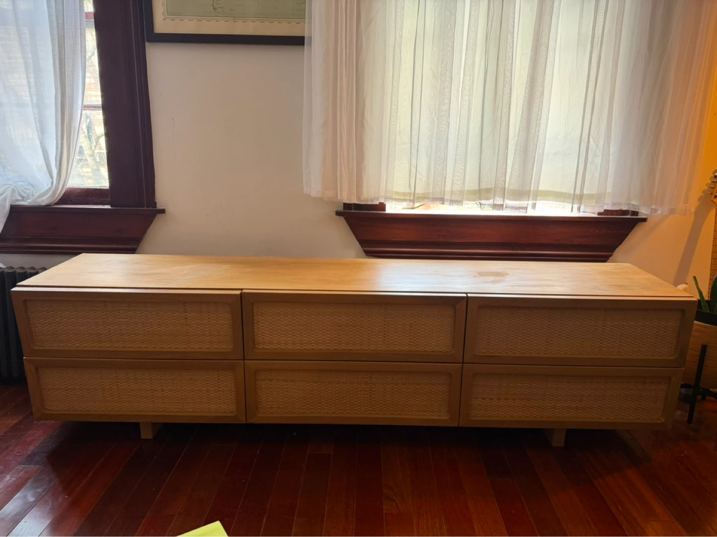 Mid-Century Modern Oak Media Console - MUST GO BY MONDAY!