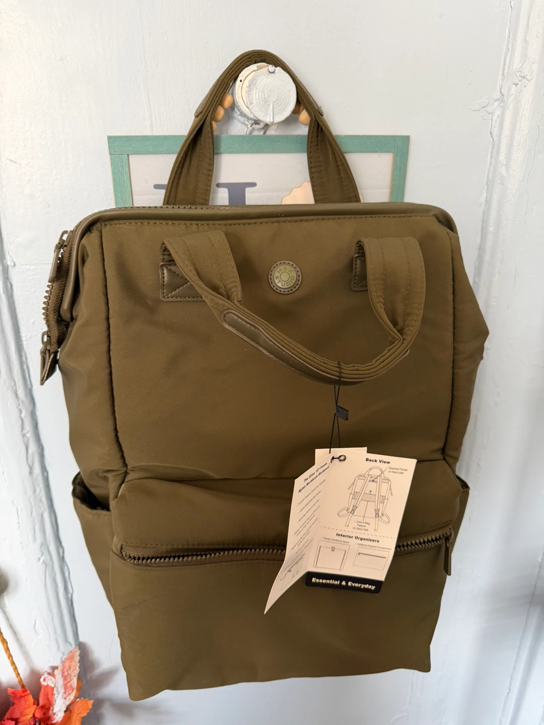 The Elise 18" Frame Nylon Workbook Backpack