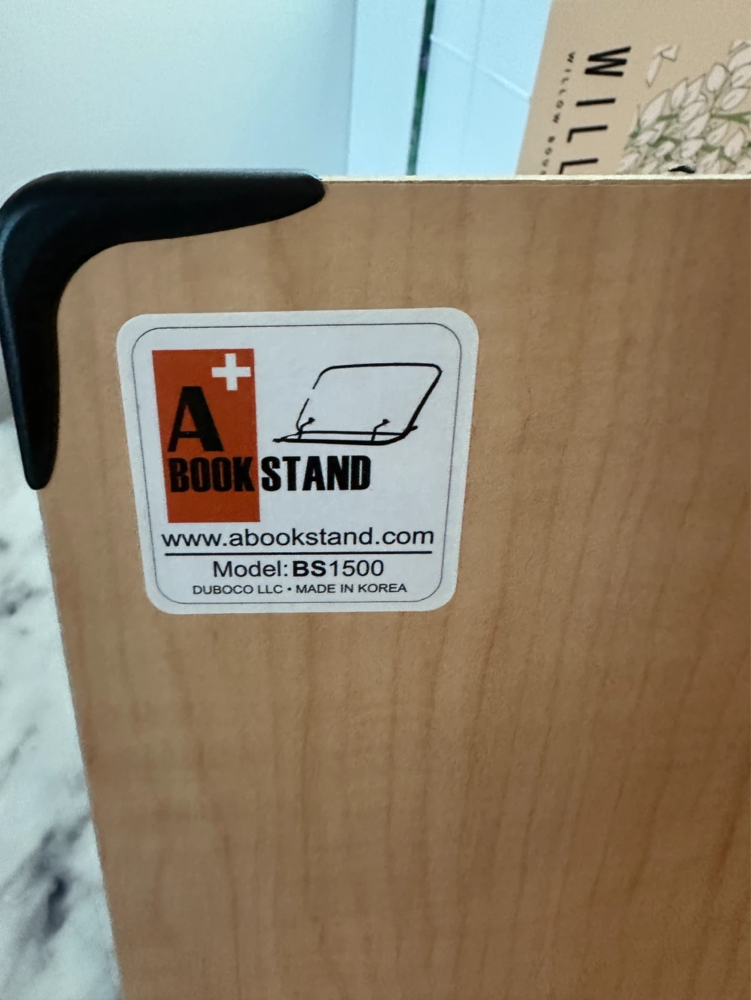 Adjustable 2-Tier Wooden Book Stand] - photo 3