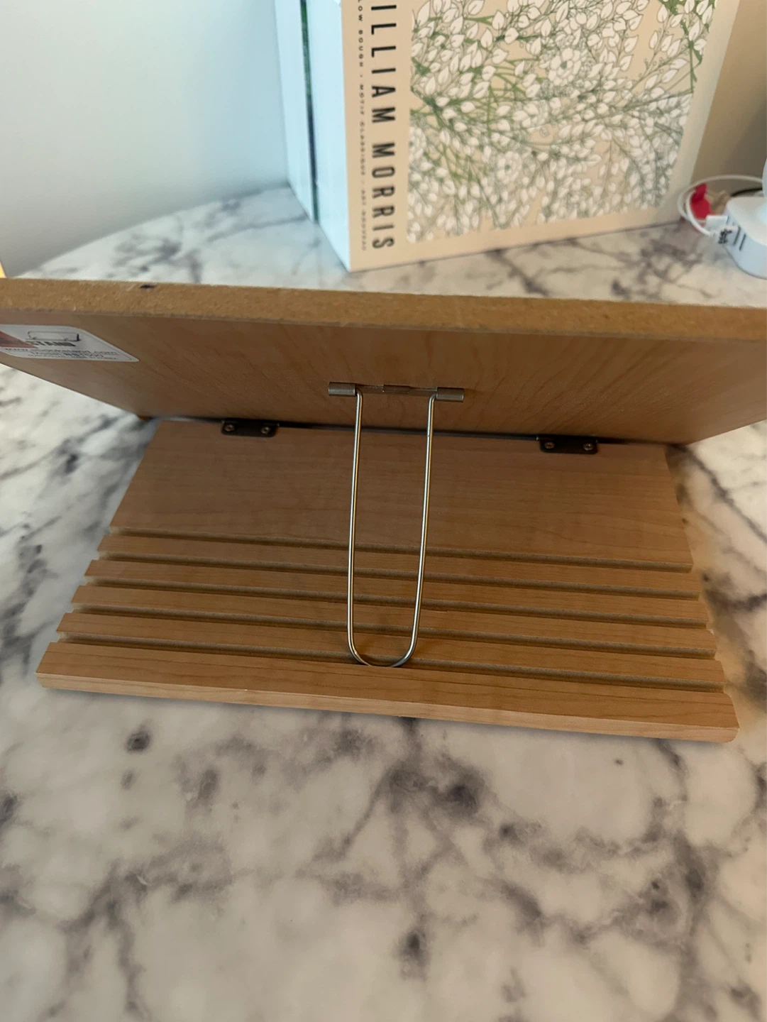 Adjustable 2-Tier Wooden Book Stand] - photo 2