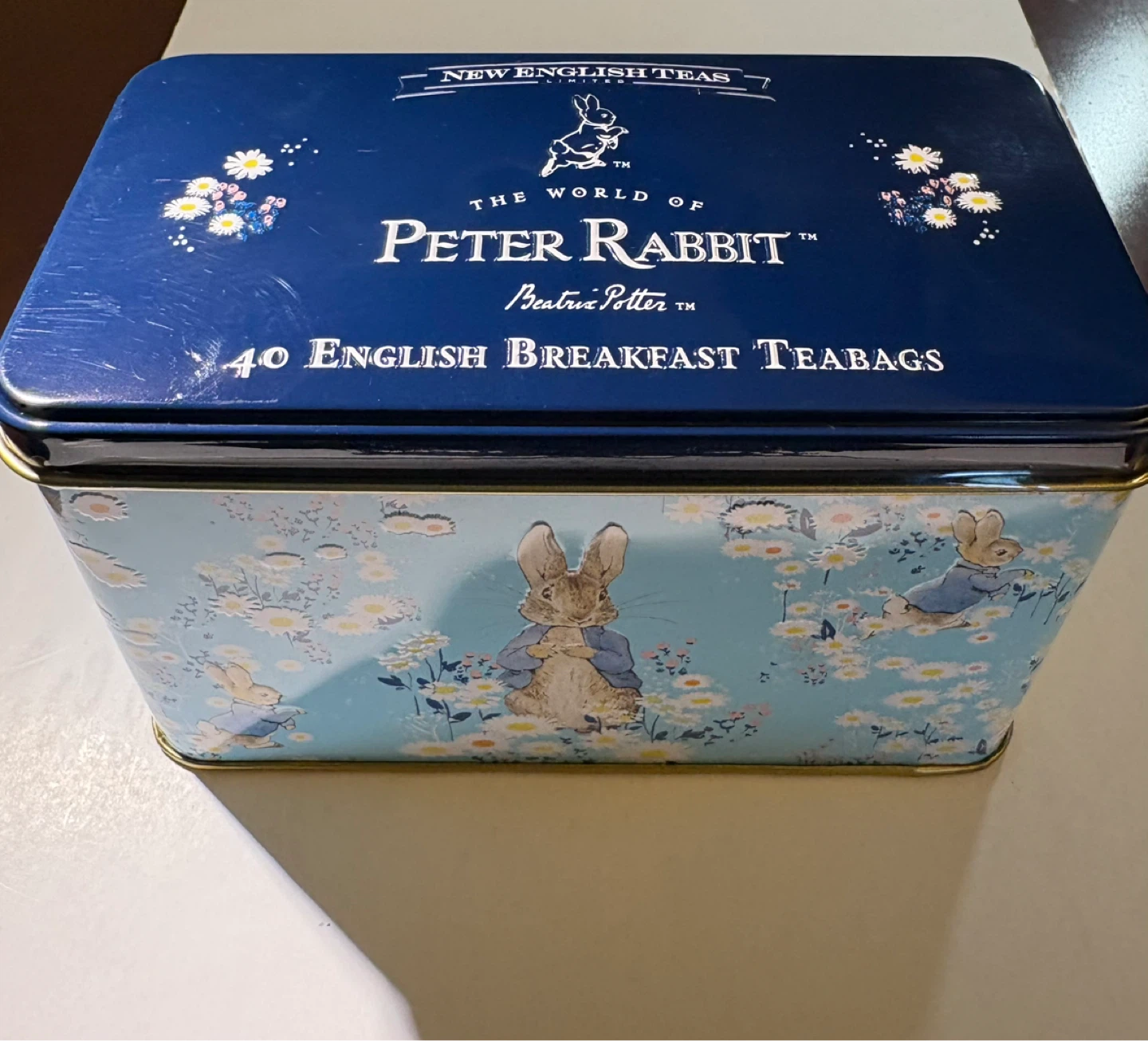 New English Teas Peter Rabbit English Breakfast Teabags Tin