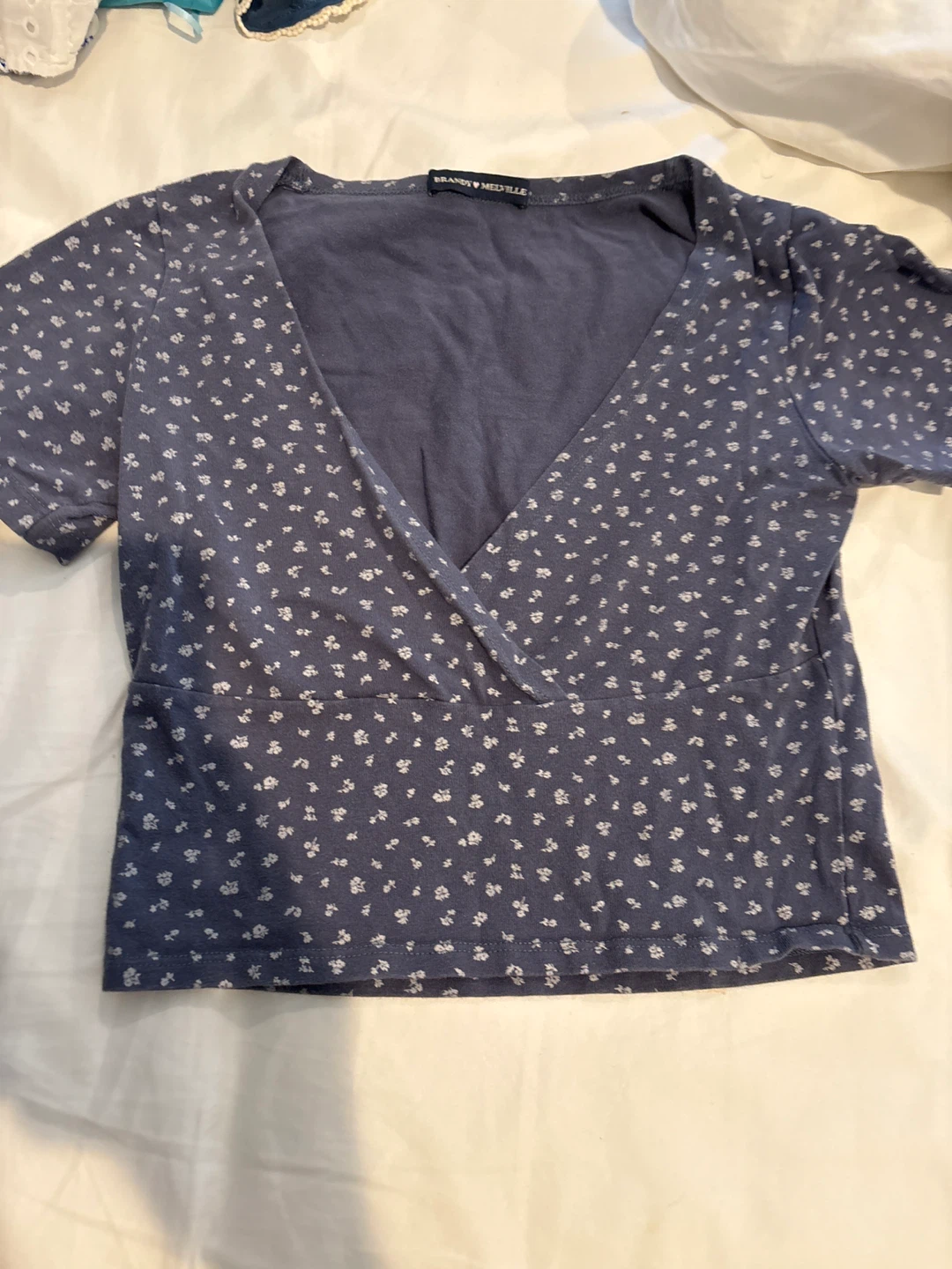 Brandy Melville Blue Floral Pajama Set - photo 2