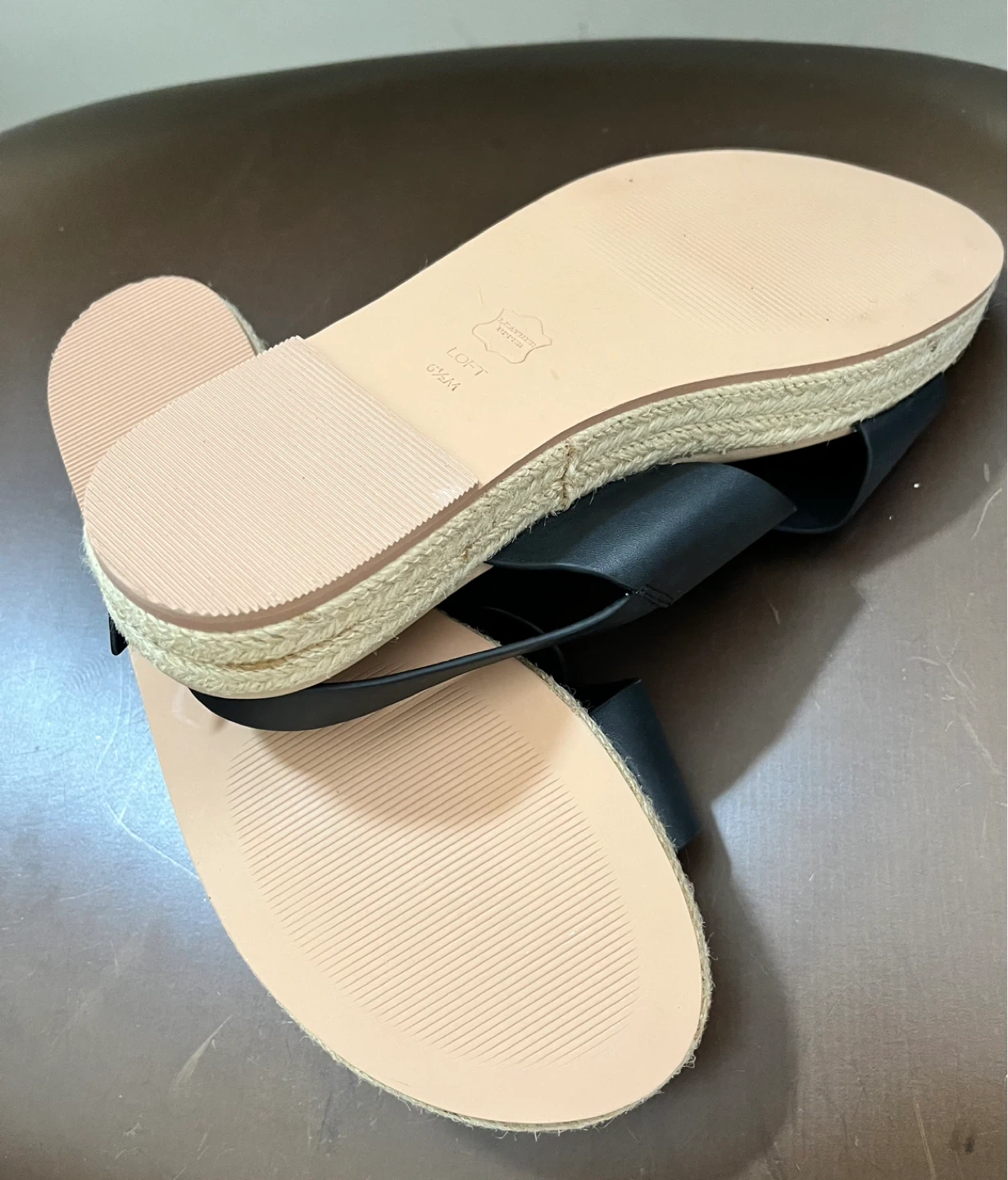 LOFT Black Espadrille Platform Sandals - photo 2