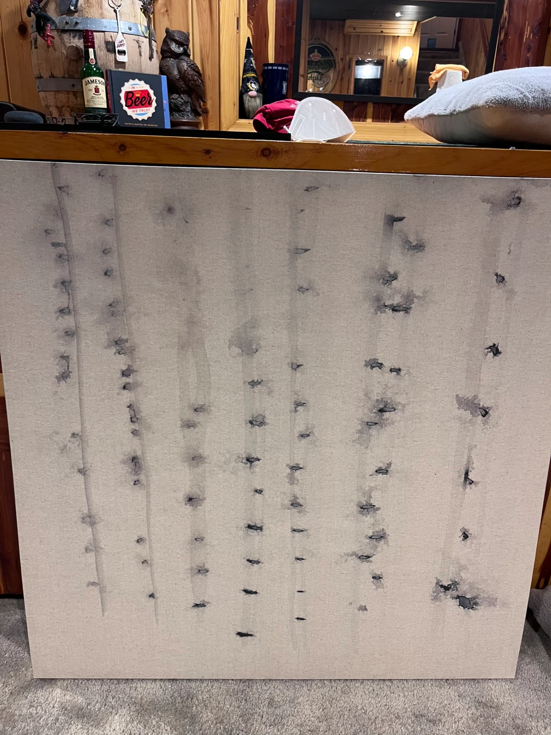 Canvas Wall Art - Abstract Birch Tree