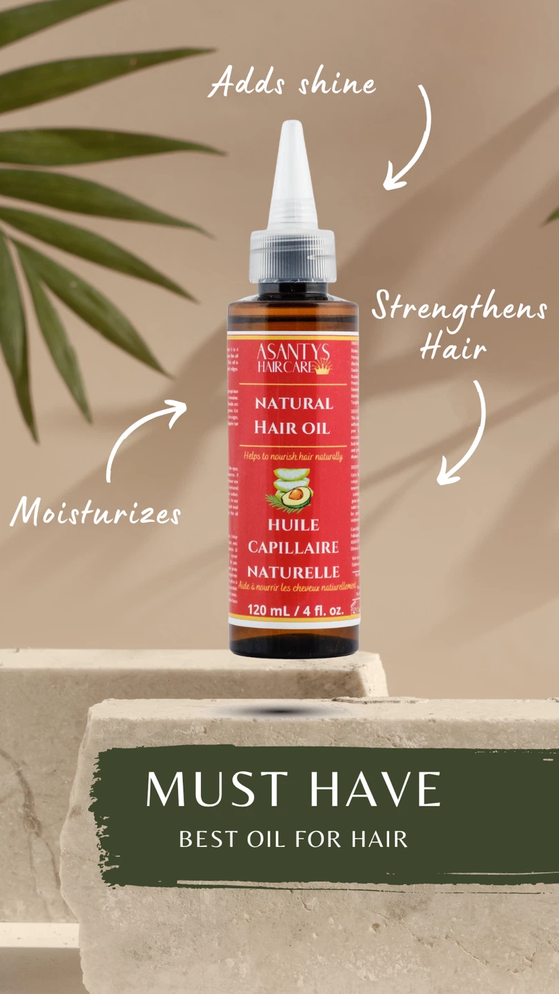 Natural Hair Oil - 120 mL / 4 fl. oz. (Made in Ottawa)