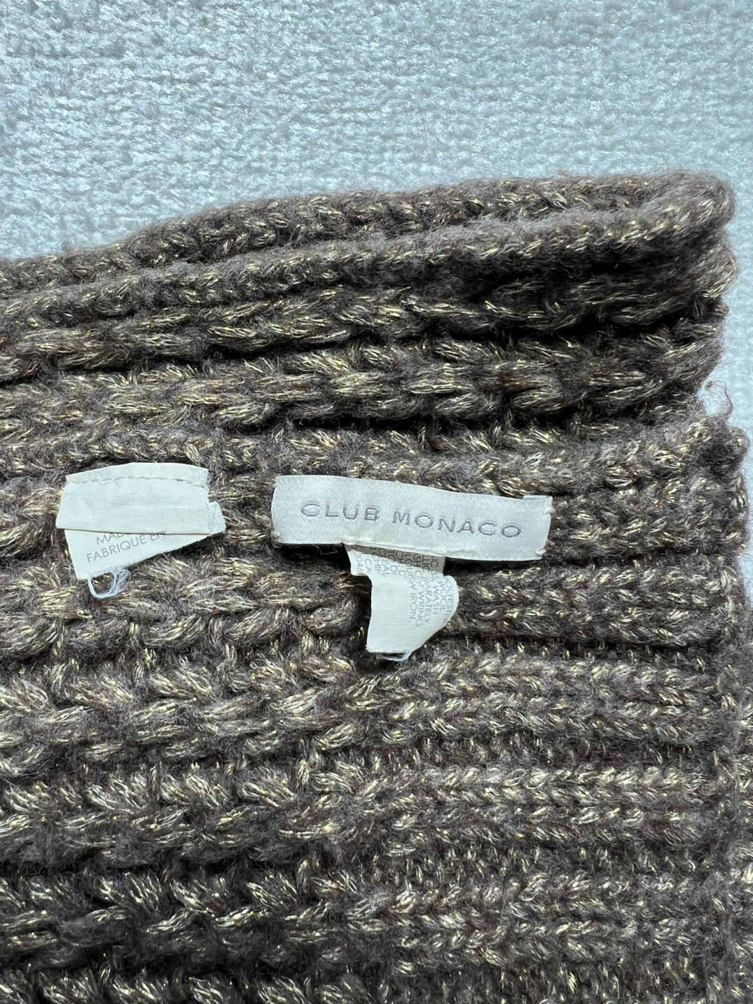 Club Monaco Knit Scarf with Metallic Thread - photo 2