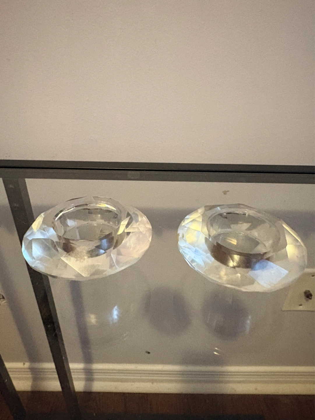 Free with purchase! Clear Diamond Shaped Votive Candle Holders - photo 3