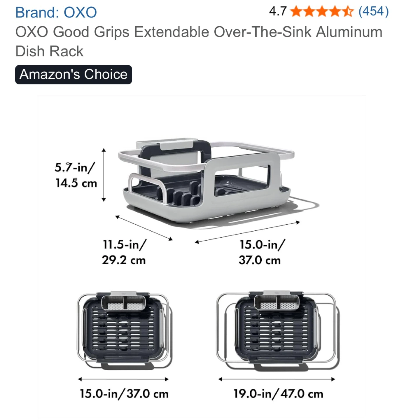 OXO Good Grips Extendable Dish Rack - photo 4