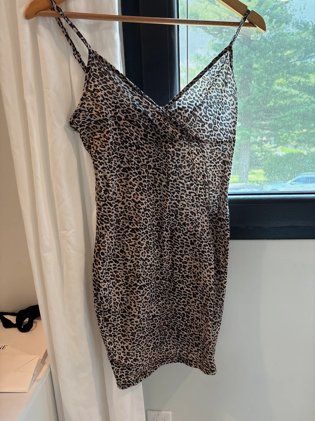 SHEIN Leopard Print Slip Dress Size S
