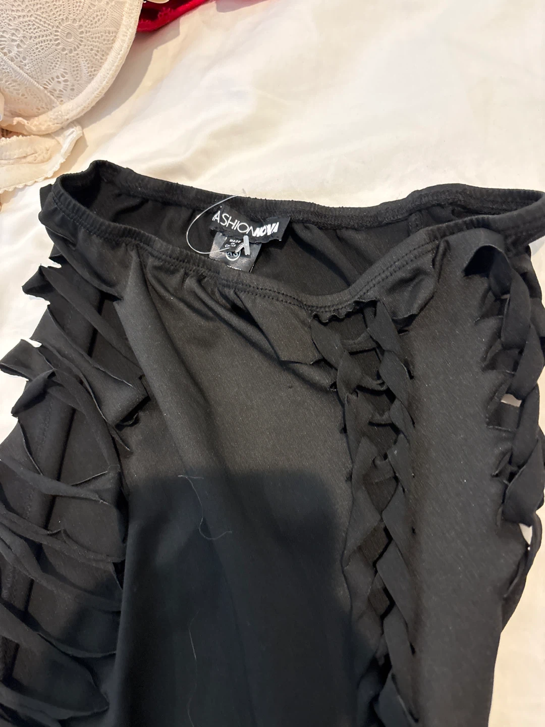 Fashion Nova Black Cutout Maxi Dress