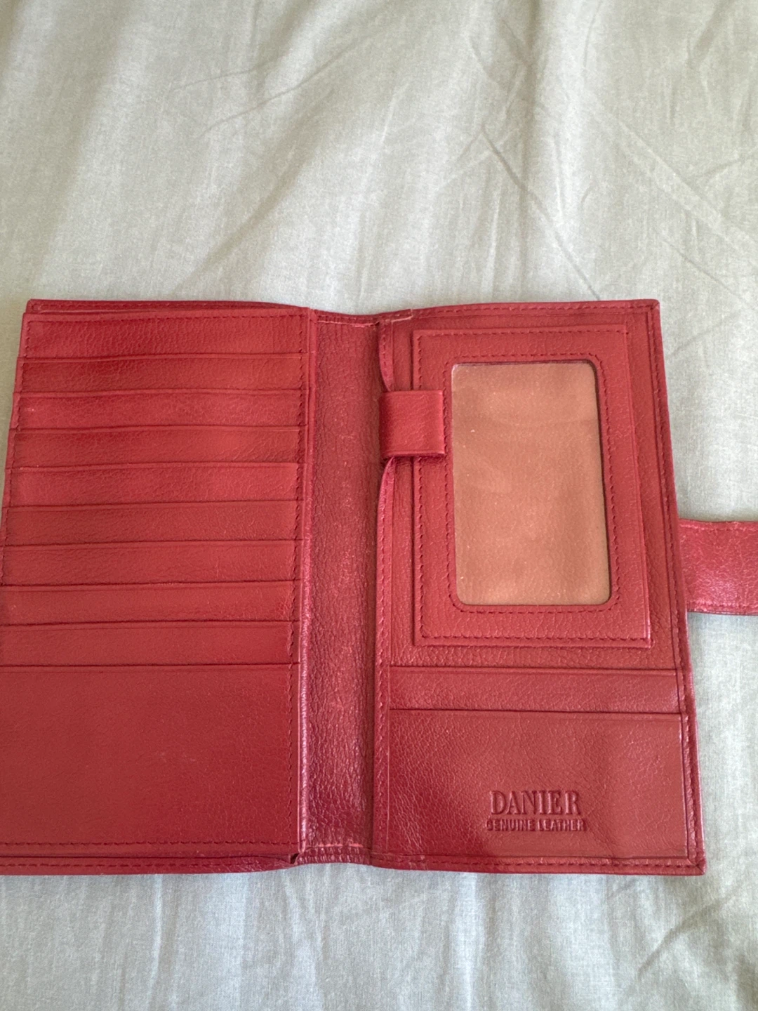 Danier Red Leather Wallet - photo 3