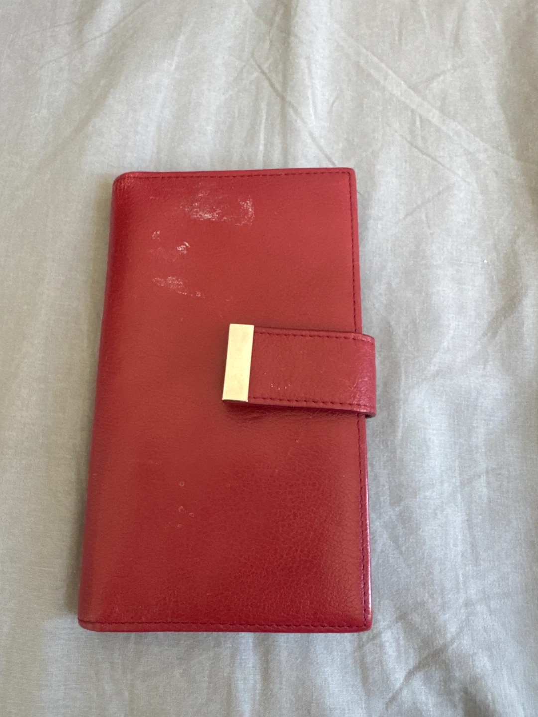 Danier Red Leather Wallet