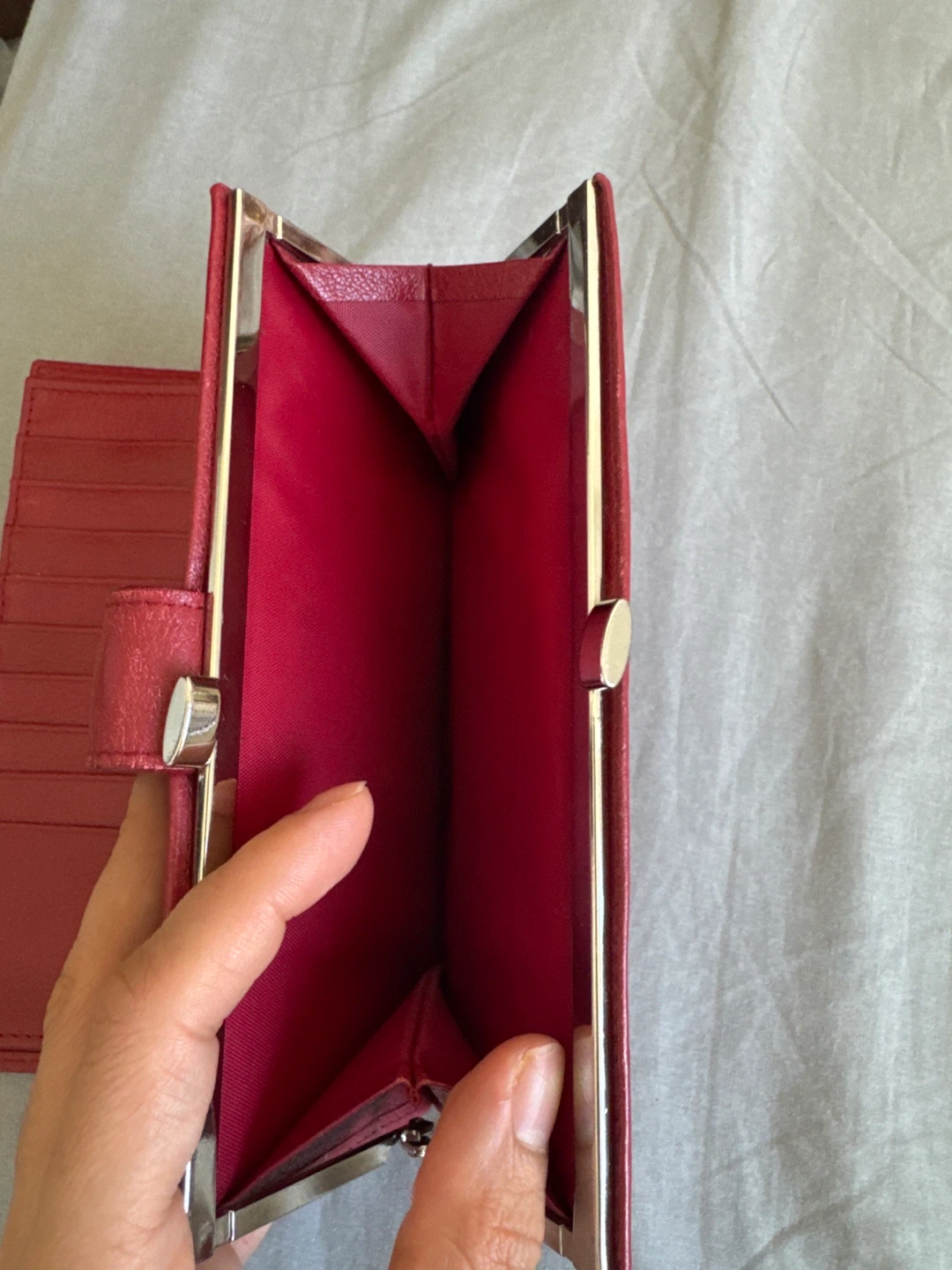 Danier Red Leather Wallet - photo 4