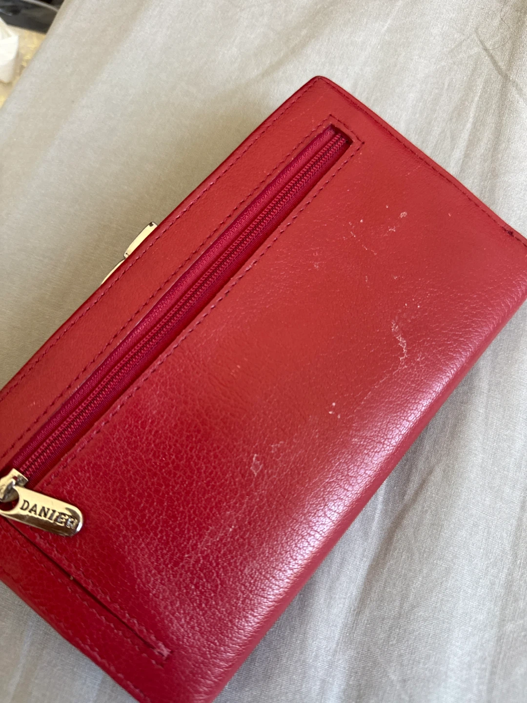 Danier Red Leather Wallet - photo 5